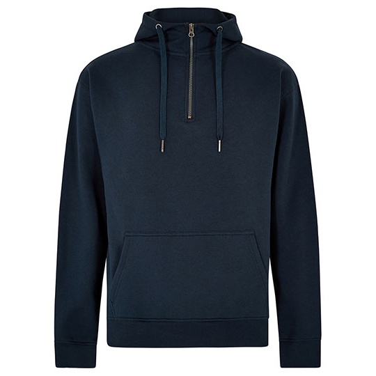 Bluza Klasyczna Bawelniana z Kapturem K336 - Navy