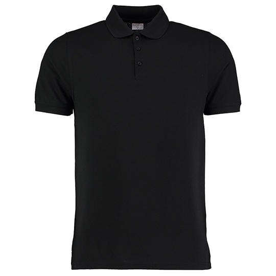Koszulka Polo Meska Slim Fit Pika K408 - Black