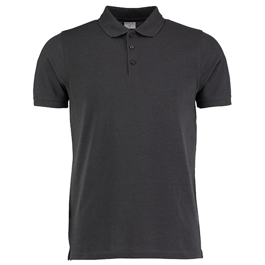 Koszulka Polo Meska Slim Fit Pika K408 - Graphite (Solid)