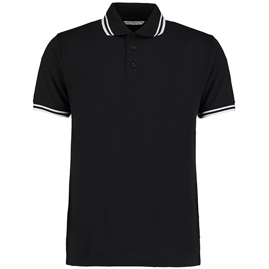 Koszulka Polo Meska Klasyczna Pika K409 - Black & White