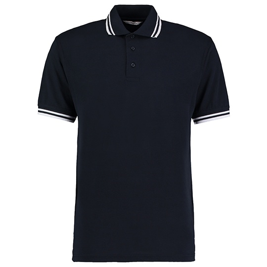 Koszulka Polo Meska Klasyczna Pika K409 - Navy & White