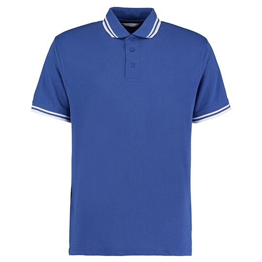 Koszulka Polo Meska Klasyczna Pika K409 - Royal & White