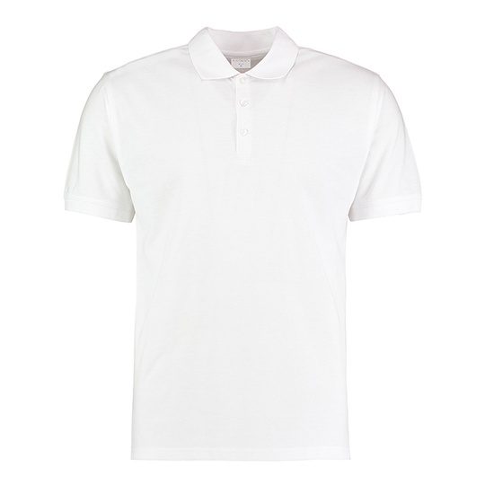 Koszulka Polo Męska Slim Pika K413 - White