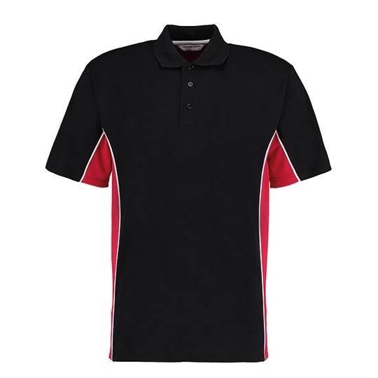 Koszulka Polo Meska Odprowadzajaca Wilgoc K475 - Black & Red