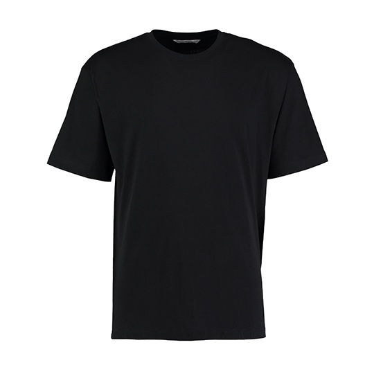 T-shirt Meski Luzny Bawelniany K500 - Black