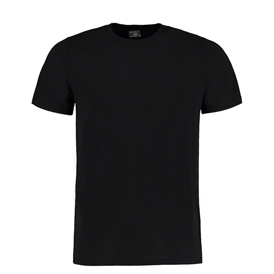 Koszulka Fashion Fit Poliester Bawelna K504 - Black