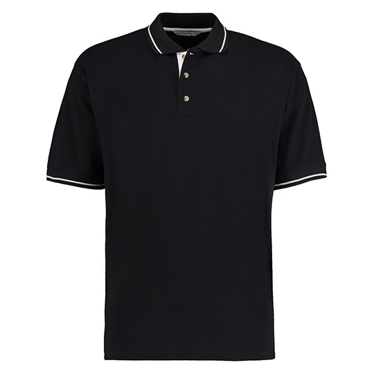 Koszulka Polo Meska Bawelniana Pika K606 - Black & White