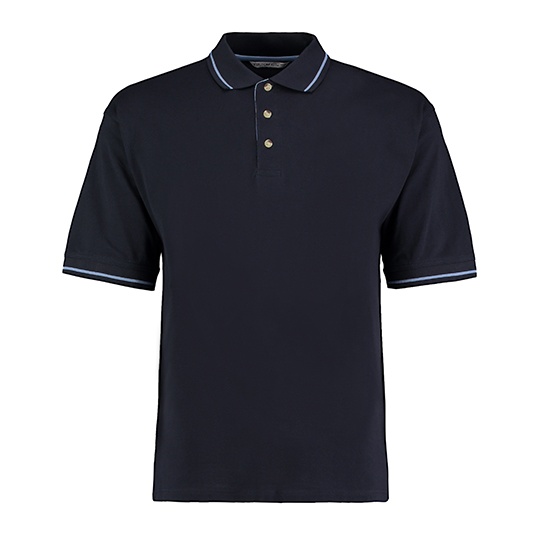 Koszulka Polo Meska Bawelniana Pika K606 - Navy & Light Blue