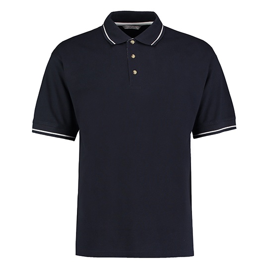 Koszulka Polo Meska Bawelniana Pika K606 - Navy & White