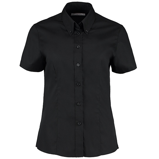Koszula Damska Nowoczesna Oxford Latwe Prasowanie K701 - Black