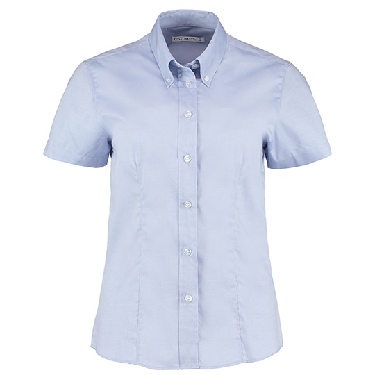 Koszula Damska Nowoczesna Oxford Latwe Prasowanie K701 - Light Blue