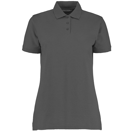 Koszulka Polo Damska Klasyczna Pika K703 - Charcoal