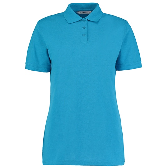 Damskie klasyczne polo K703 - Turquoise