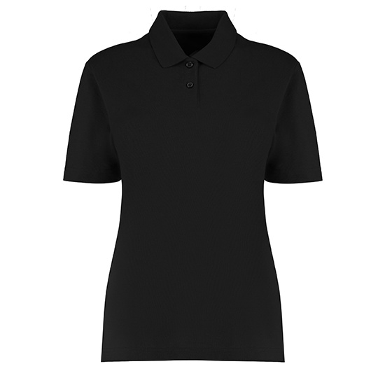 Damska koszulka polo klasyczna K722 - Black