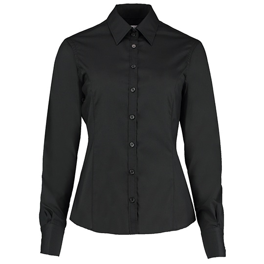 Koszula Damska Nowoczesna Popelina K743F - Black