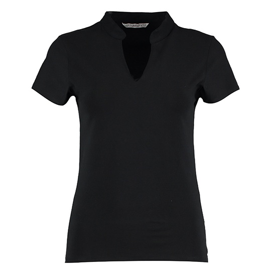 Bluzka Damska Slim Elastyczna Bawelna K770 - Black
