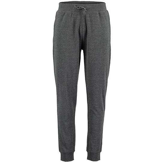 Meskie zwezane spodnie dresowe K933 - Dark Grey Marl