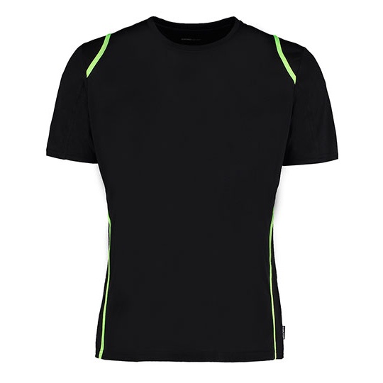 Koszulka Klasyczna Odprowadzajaca Wilgoc K991 - Black & Fluorescent Lime