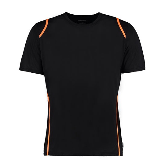 Koszulka Klasyczna Odprowadzajaca Wilgoc K991 - Black & Fluorescent Orange