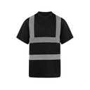 T-shirt Klasyczny Poliester Ostrzegawczy KX071 - Black