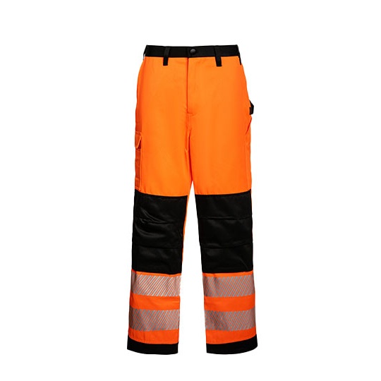 Spodnie Robocze Odblaskowe KX1005 - Signal Orange & Black
