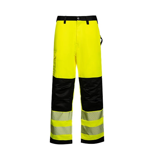 Spodnie Robocze Odblaskowe KX1005 - Signal Yellow & Black
