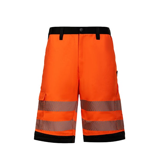 Szorty Robocze Odblaskowe KX1006 - Signal Orange & Black