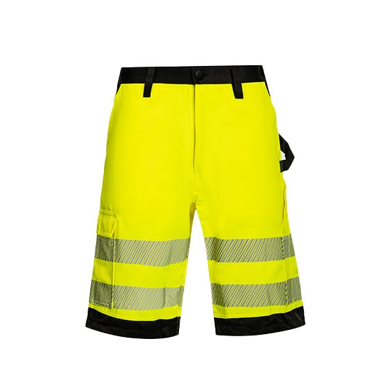 Szorty Robocze Odblaskowe KX1006 - Signal Yellow & Black