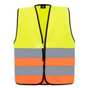 Kamizelka Klasyczna Odblaskowa KX100K - Yellow & Orange