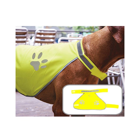 Odblaskowa kamizelka bezpieczenstwa dla psa KX104 - Signal Yellow