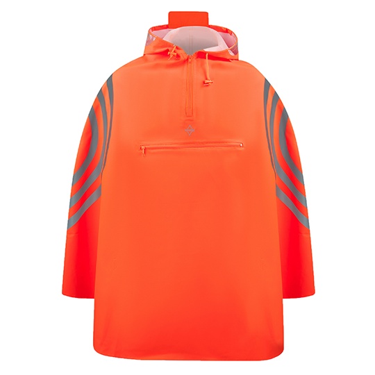 Ponczo Przeciwdeszczowe Wodoodporne Odblaskowe KX110 - Orange
