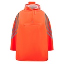 Ponczo Przeciwdeszczowe Wodoodporne Odblaskowe KX110 - Orange