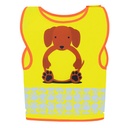 Kamizelka Dziecieca Ochronna Odblaskowa KX119K - Dog Yellow