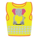 Kamizelka Dziecieca Ochronna Odblaskowa KX119K - Elephant Yellow