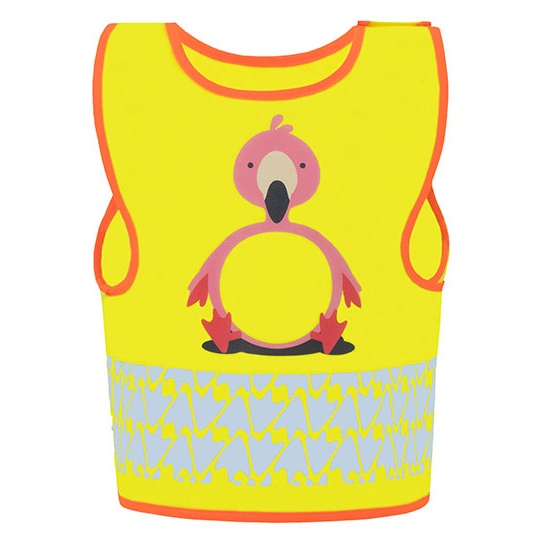Kamizelka Dziecięca Ochronna Odblaskowa KX119K - Flamingo Yellow