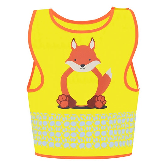 Kamizelka Dziecięca Ochronna Odblaskowa KX119K - Fox Yellow