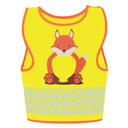 Kamizelka Dziecieca Ochronna Odblaskowa KX119K - Fox Yellow
