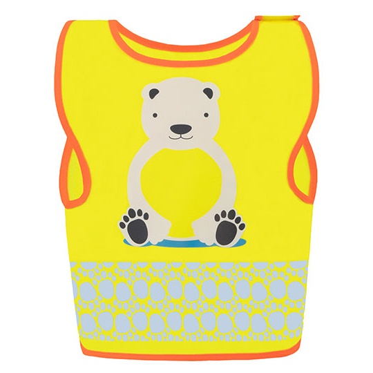 Kamizelka Dziecieca Ochronna Odblaskowa KX119K - Ice Bear Yellow