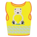 Kamizelka Dziecieca Ochronna Odblaskowa KX119K - Ice Bear Yellow