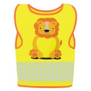 Kamizelka Dziecieca Ochronna Odblaskowa KX119K - Lion Yellow