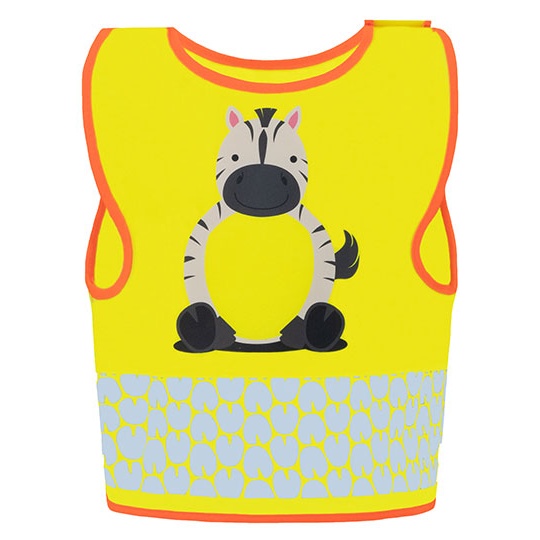 Kamizelka Dziecięca Ochronna Odblaskowa KX119K - Zebra Yellow