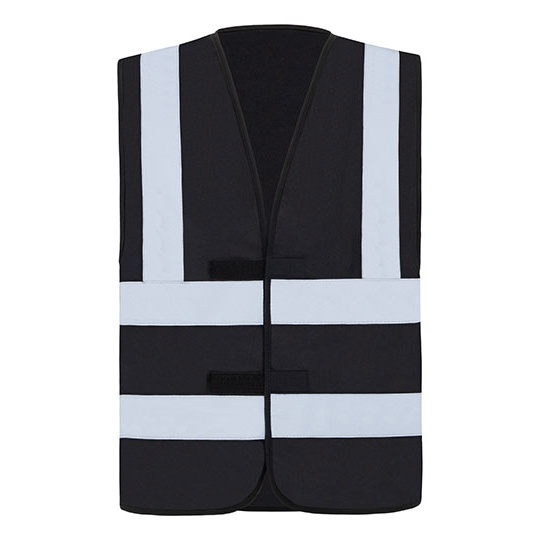Kamizelka Klasyczna Odblaskowa Poliestrowa KX140 - Black