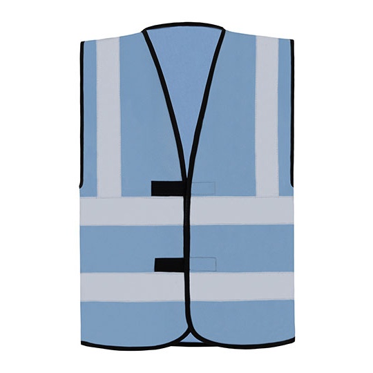 Kamizelka Klasyczna Odblaskowa Poliestrowa KX140 - Sky Blue
