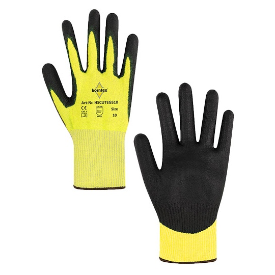 Rekawice Ochronne Odporne na Przeciecie KX160 - Yellow & Black