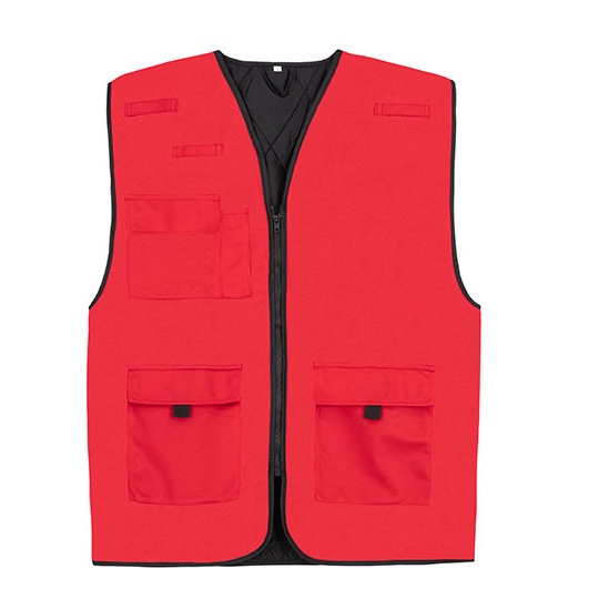 Kamizelka Ocieplana Poliester KX166 - Red