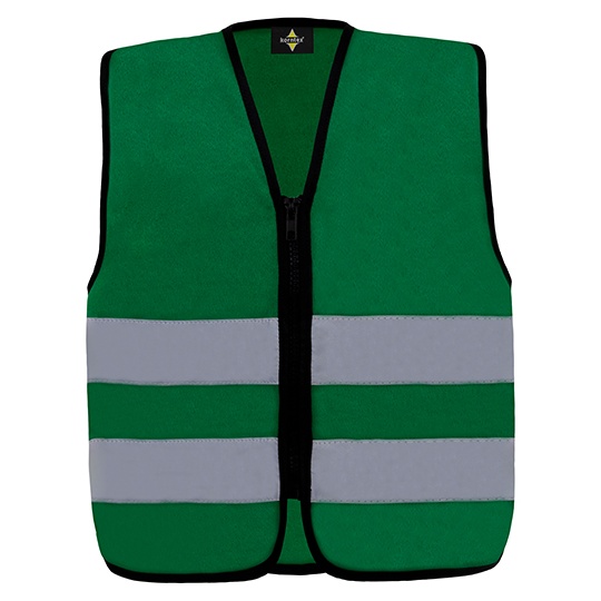 Kamizelka Dziecieca Odblaskowa KX201 - Forest Green