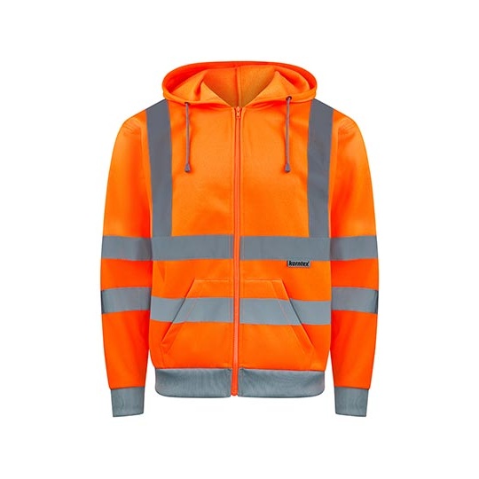 Bluza z kapturem robocza Hi-Vis KX422 - Signal Orange