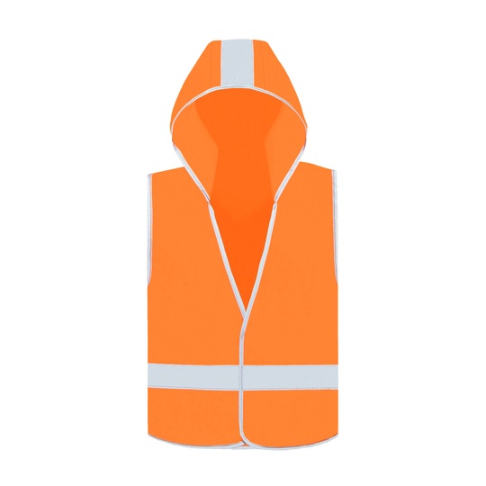 Dziecieca kamizelka odblaskowa z kapturem KX504 - Signal Orange