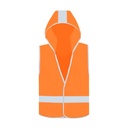 Dziecieca kamizelka odblaskowa z kapturem KX504 - Signal Orange