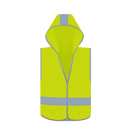 Dziecieca kamizelka odblaskowa z kapturem KX504 - Signal Yellow